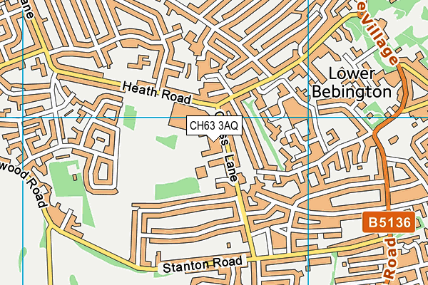 CH63 3AQ map - OS VectorMap District (Ordnance Survey) CH63 3AQ map - OS VectorMap District (Ordnance Survey)