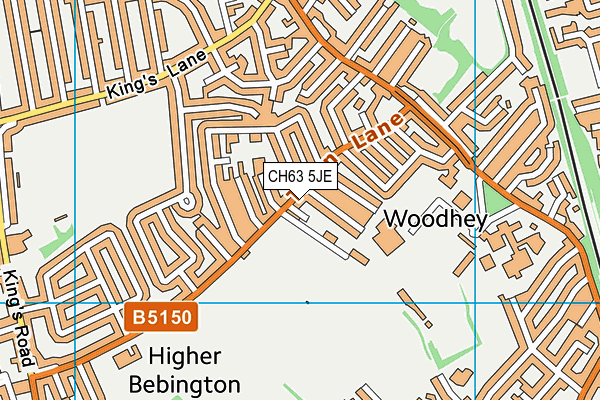 CH63 5JE map - OS VectorMap District (Ordnance Survey) CH63 5JE map - OS VectorMap District (Ordnance Survey)