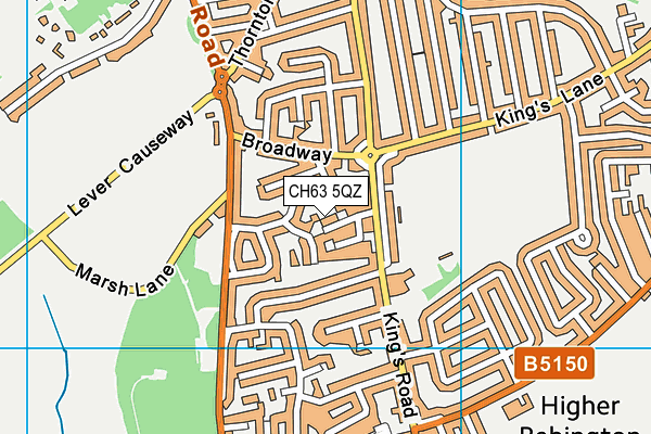 CH63 5QZ map - OS VectorMap District (Ordnance Survey) CH63 5QZ map - OS VectorMap District (Ordnance Survey)