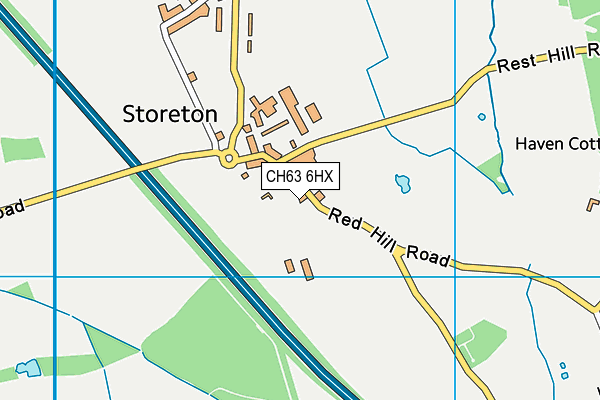 CH63 6HX map - OS VectorMap District (Ordnance Survey) CH63 6HX map - OS VectorMap District (Ordnance Survey)