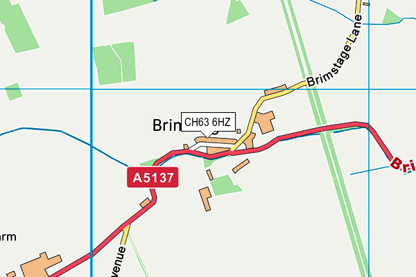 CH63 6HZ map - OS VectorMap District (Ordnance Survey) CH63 6HZ map - OS VectorMap District (Ordnance Survey)