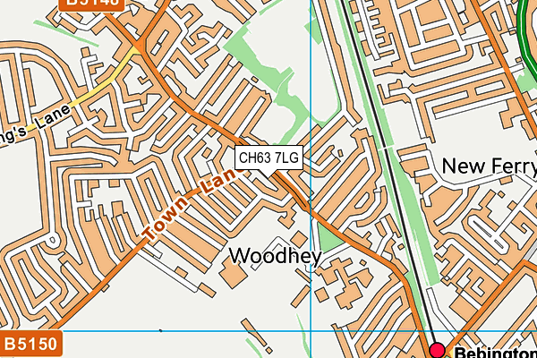CH63 7LG map - OS VectorMap District (Ordnance Survey) CH63 7LG map - OS VectorMap District (Ordnance Survey)