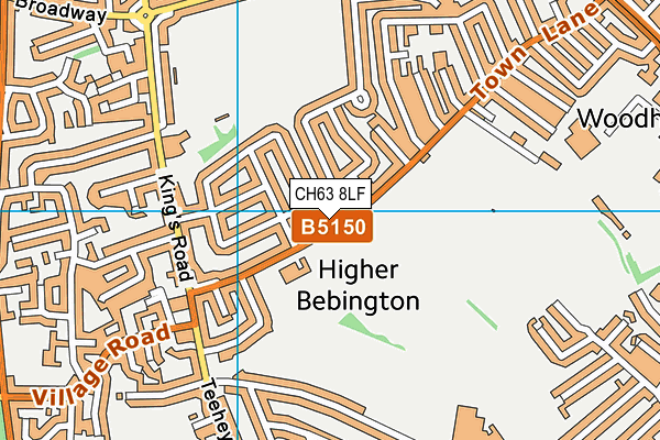 CH63 8LF map - OS VectorMap District (Ordnance Survey) CH63 8LF map - OS VectorMap District (Ordnance Survey)