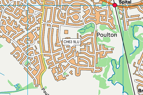 CH63 9LU map - OS VectorMap District (Ordnance Survey) CH63 9LU map - OS VectorMap District (Ordnance Survey)