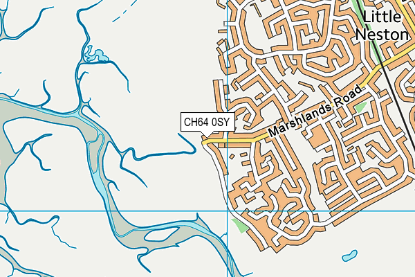 CH64 0SY map - OS VectorMap District (Ordnance Survey) CH64 0SY map - OS VectorMap District (Ordnance Survey)