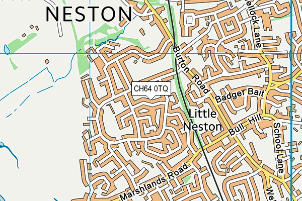 CH64 0TQ map - OS VectorMap District (Ordnance Survey) CH64 0TQ map - OS VectorMap District (Ordnance Survey)