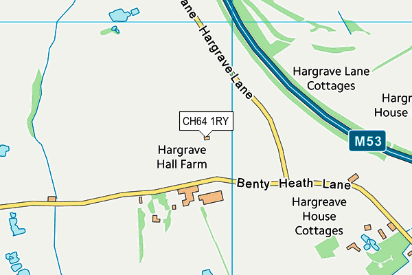 CH64 1RY map - OS VectorMap District (Ordnance Survey) CH64 1RY map - OS VectorMap District (Ordnance Survey)