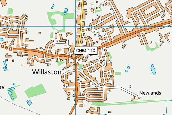 CH64 1TX map - OS VectorMap District (Ordnance Survey) CH64 1TX map - OS VectorMap District (Ordnance Survey)