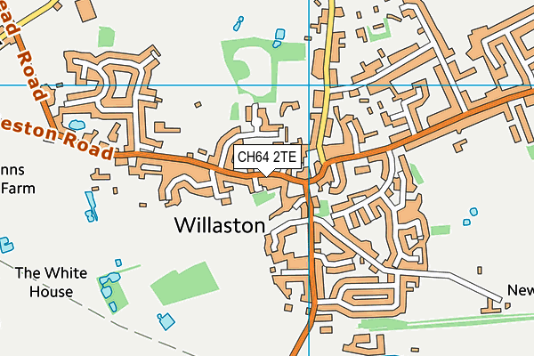 CH64 2TE map - OS VectorMap District (Ordnance Survey) CH64 2TE map - OS VectorMap District (Ordnance Survey)