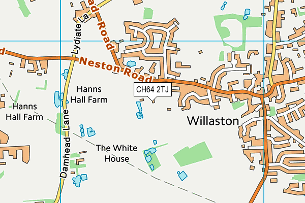 CH64 2TJ map - OS VectorMap District (Ordnance Survey) CH64 2TJ map - OS VectorMap District (Ordnance Survey)