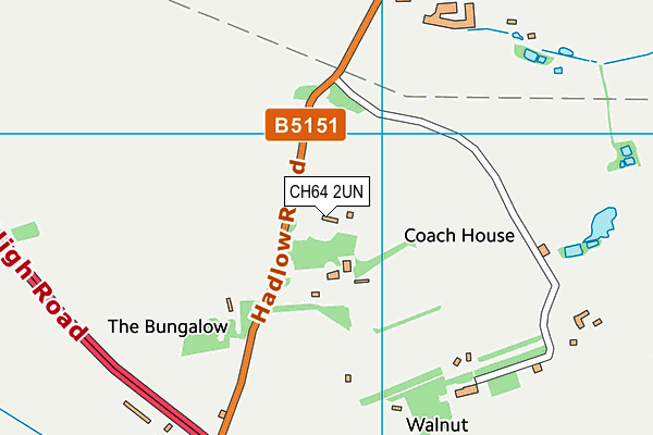 CH64 2UN map - OS VectorMap District (Ordnance Survey) CH64 2UN map - OS VectorMap District (Ordnance Survey)