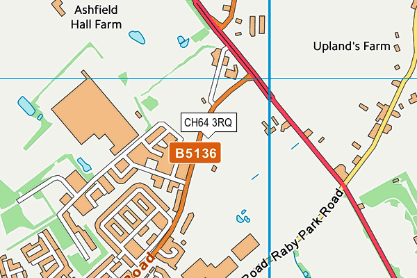 CH64 3RQ map - OS VectorMap District (Ordnance Survey) CH64 3RQ map - OS VectorMap District (Ordnance Survey)