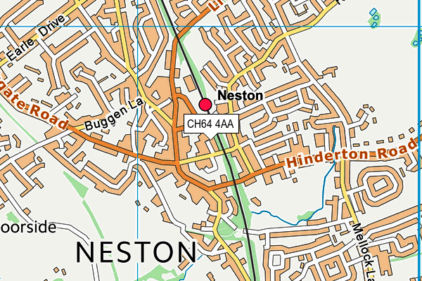 CH64 4AA map - OS VectorMap District (Ordnance Survey) CH64 4AA map - OS VectorMap District (Ordnance Survey)