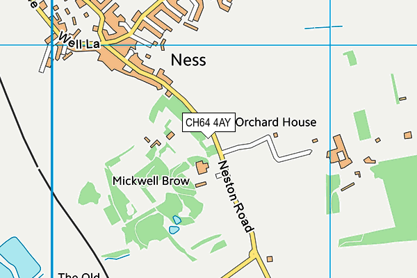 CH64 4AY map - OS VectorMap District (Ordnance Survey) CH64 4AY map - OS VectorMap District (Ordnance Survey)