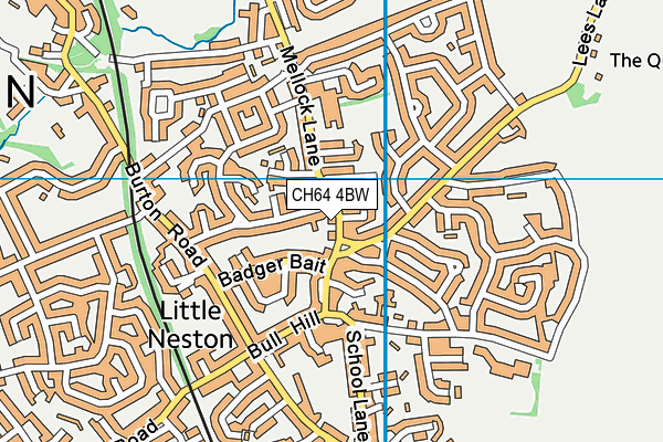 CH64 4BW map - OS VectorMap District (Ordnance Survey) CH64 4BW map - OS VectorMap District (Ordnance Survey)