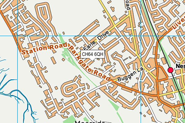 CH64 6QH map - OS VectorMap District (Ordnance Survey) CH64 6QH map - OS VectorMap District (Ordnance Survey)