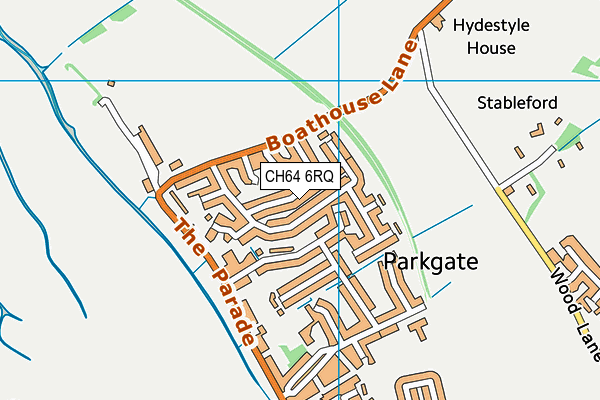 CH64 6RQ map - OS VectorMap District (Ordnance Survey)