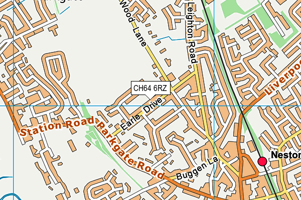 CH64 6RZ map - OS VectorMap District (Ordnance Survey) CH64 6RZ map - OS VectorMap District (Ordnance Survey)