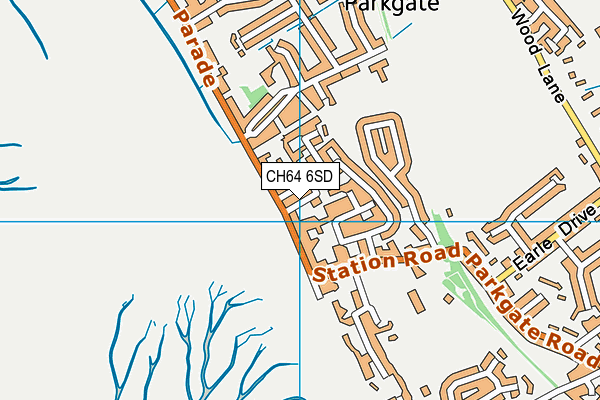 CH64 6SD map - OS VectorMap District (Ordnance Survey) CH64 6SD map - OS VectorMap District (Ordnance Survey)