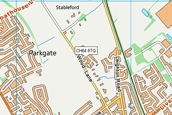 CH64 6TQ map - OS VectorMap District (Ordnance Survey) CH64 6TQ map - OS VectorMap District (Ordnance Survey)