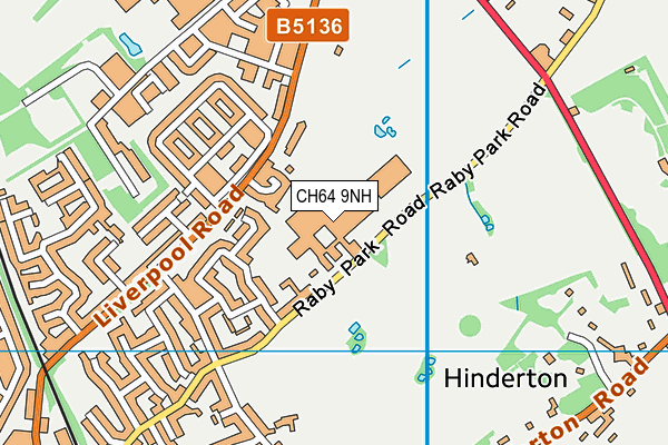 CH64 9NH map - OS VectorMap District (Ordnance Survey) CH64 9NH map - OS VectorMap District (Ordnance Survey)