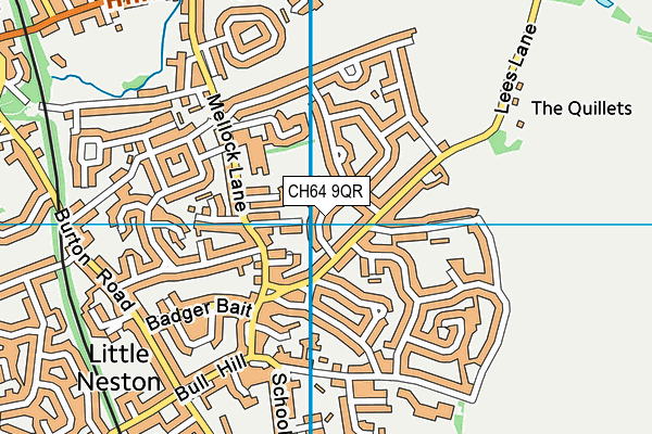CH64 9QR map - OS VectorMap District (Ordnance Survey) CH64 9QR map - OS VectorMap District (Ordnance Survey)