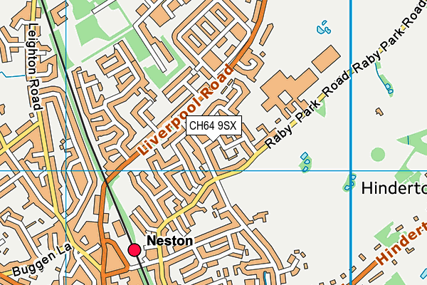 CH64 9SX map - OS VectorMap District (Ordnance Survey) CH64 9SX map - OS VectorMap District (Ordnance Survey)