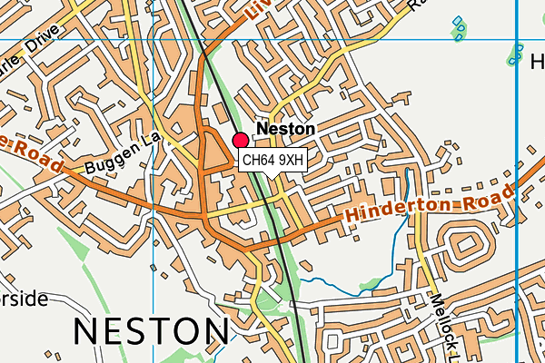 CH64 9XH map - OS VectorMap District (Ordnance Survey) CH64 9XH map - OS VectorMap District (Ordnance Survey)