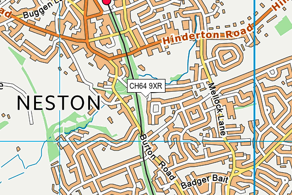 CH64 9XR map - OS VectorMap District (Ordnance Survey) CH64 9XR map - OS VectorMap District (Ordnance Survey)