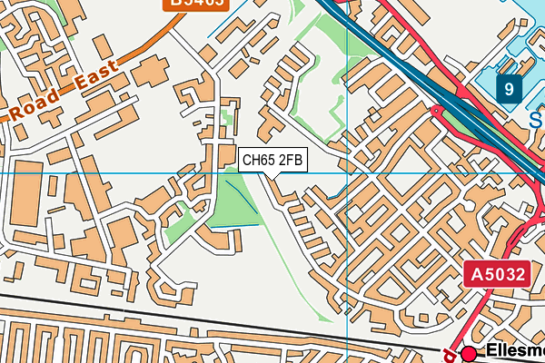 CH65 2FB map - OS VectorMap District (Ordnance Survey)