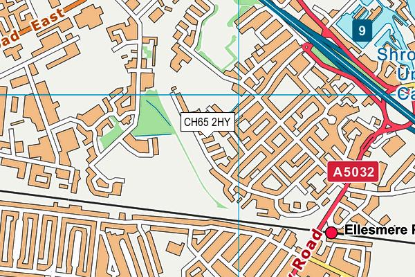 CH65 2HY map - OS VectorMap District (Ordnance Survey)