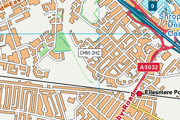 CH65 2HZ map - OS VectorMap District (Ordnance Survey)