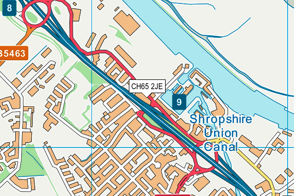 CH65 2JE map - OS VectorMap District (Ordnance Survey) CH65 2JE map - OS VectorMap District (Ordnance Survey)