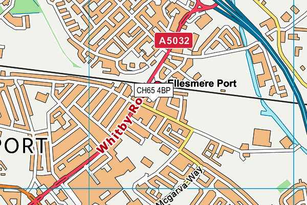 CH65 4BP map - OS VectorMap District (Ordnance Survey)