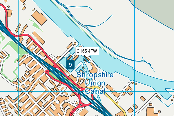 CH65 4FW map - OS VectorMap District (Ordnance Survey)