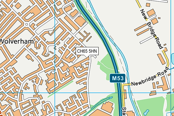 CH65 5HN map - OS VectorMap District (Ordnance Survey) CH65 5HN map - OS VectorMap District (Ordnance Survey)