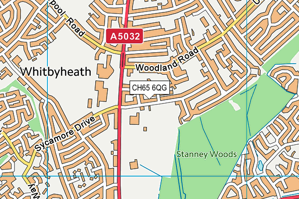 CH65 6QG map - OS VectorMap District (Ordnance Survey) CH65 6QG map - OS VectorMap District (Ordnance Survey)