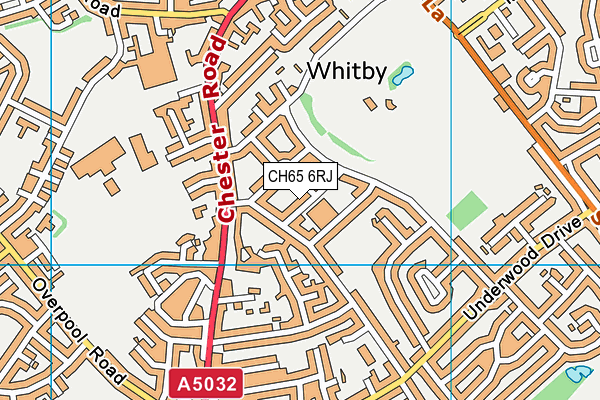 CH65 6RJ map - OS VectorMap District (Ordnance Survey)