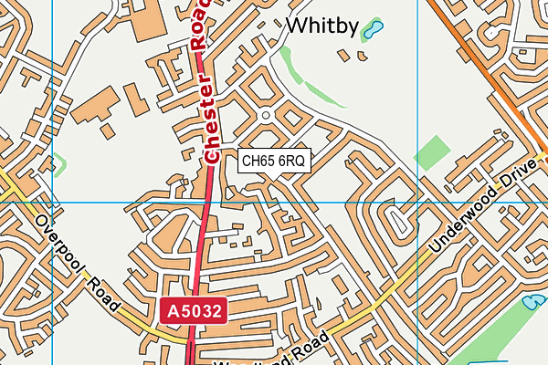 CH65 6RQ map - OS VectorMap District (Ordnance Survey)