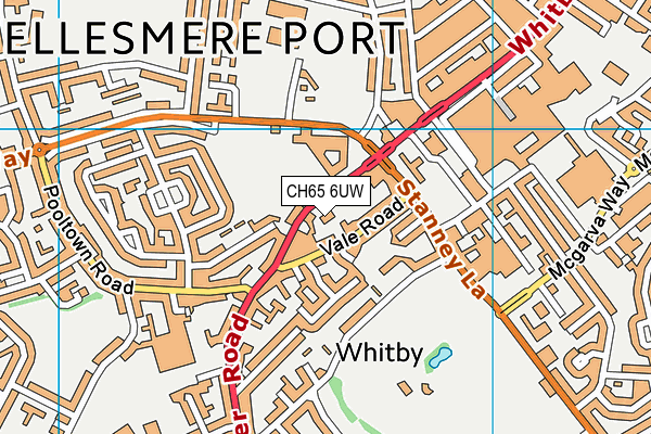 CH65 6UW map - OS VectorMap District (Ordnance Survey)