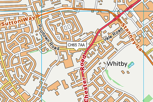 CH65 7AA map - OS VectorMap District (Ordnance Survey)