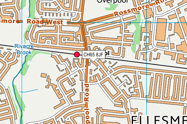 CH65 8JF map - OS VectorMap District (Ordnance Survey) CH65 8JF map - OS VectorMap District (Ordnance Survey)