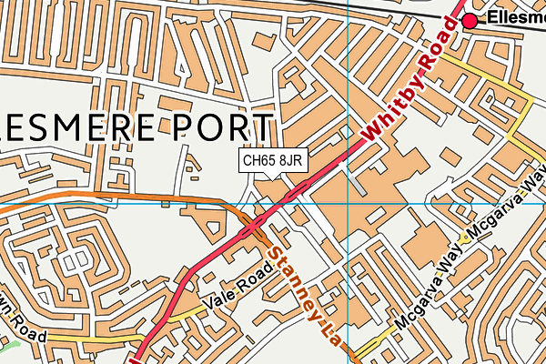 CH65 8JR map - OS VectorMap District (Ordnance Survey)