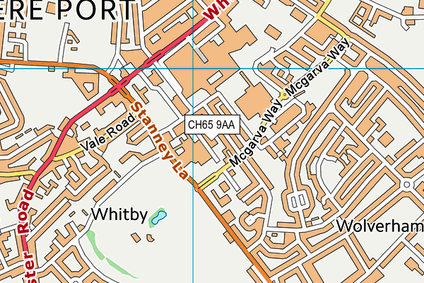 CH65 9AA map - OS VectorMap District (Ordnance Survey) CH65 9AA map - OS VectorMap District (Ordnance Survey)