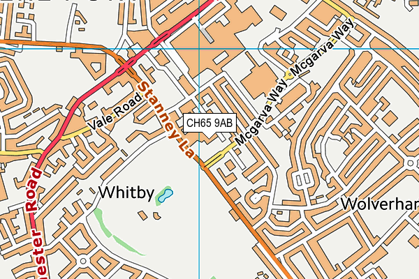 CH65 9AB map - OS VectorMap District (Ordnance Survey)