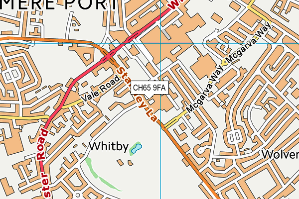 CH65 9FA map - OS VectorMap District (Ordnance Survey) CH65 9FA map - OS VectorMap District (Ordnance Survey)