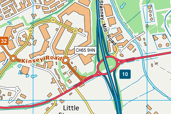 CH65 9HN map - OS VectorMap District (Ordnance Survey) CH65 9HN map - OS VectorMap District (Ordnance Survey)