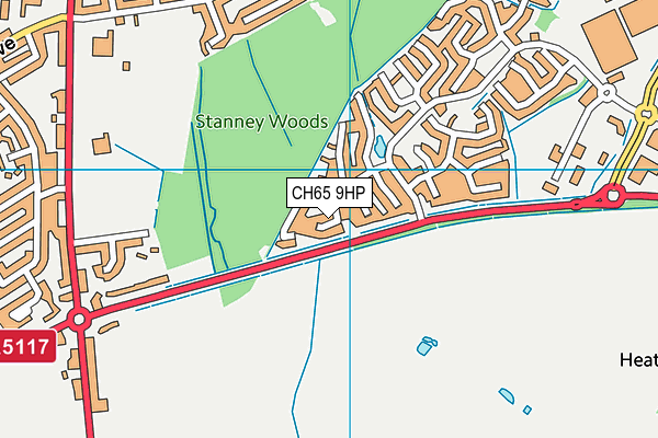 CH65 9HP map - OS VectorMap District (Ordnance Survey) CH65 9HP map - OS VectorMap District (Ordnance Survey)