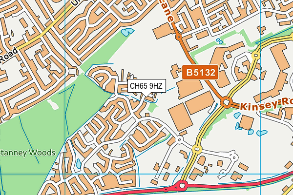CH65 9HZ map - OS VectorMap District (Ordnance Survey) CH65 9HZ map - OS VectorMap District (Ordnance Survey)