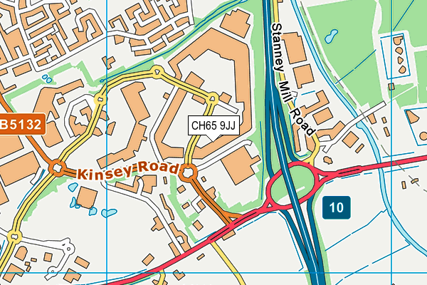CH65 9JJ map - OS VectorMap District (Ordnance Survey) CH65 9JJ map - OS VectorMap District (Ordnance Survey)